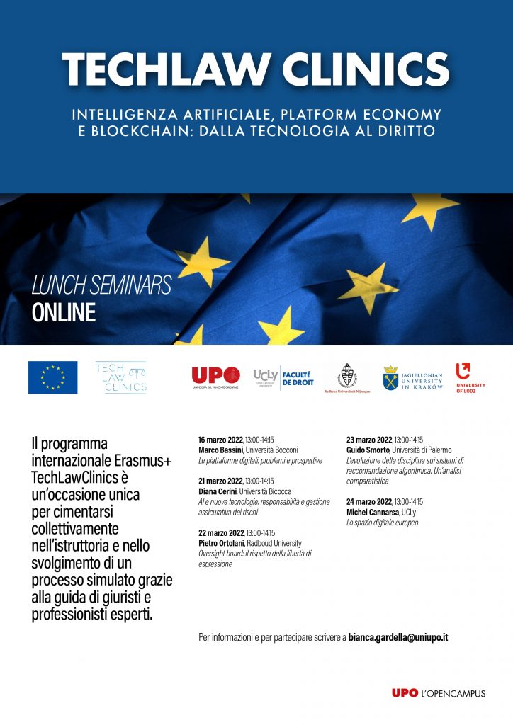 locandina techlaw lunch seminars