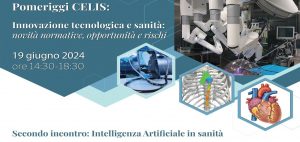 locandina secondo convegno CELIS AI e sanit&agrave;